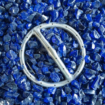 25lb Bag - Blue Glass - 1/2-3/4